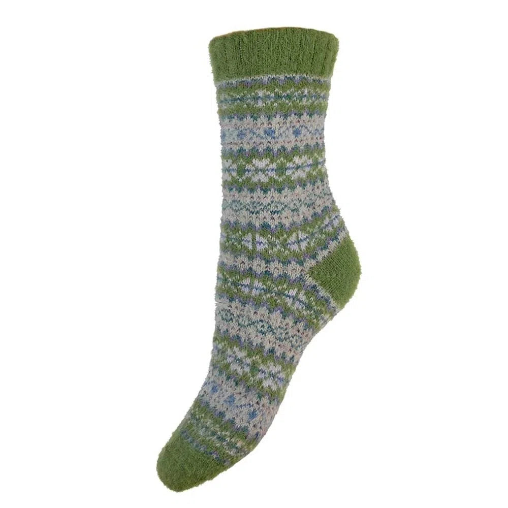 Comfortable Soft and Contrasting Patterned Wool Socks