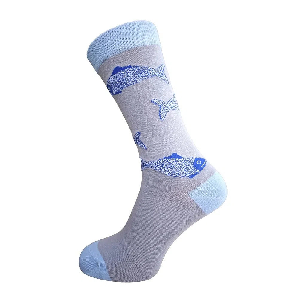 Fresh Ocean Themed Fish Pattern Socks